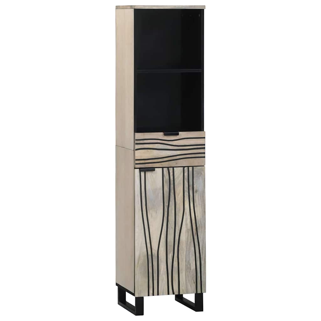 Armadio per Lavabo da Bagno con porta Bianco 38 x 33 x 160 cm