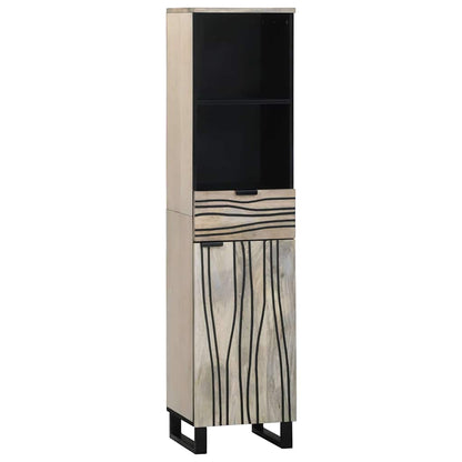 Armadio per Lavabo da Bagno con porta Bianco 38 x 33 x 160 cm