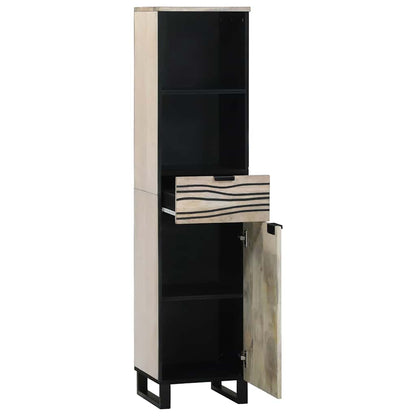 Armadio per Lavabo da Bagno con porta Bianco 38 x 33 x 160 cm