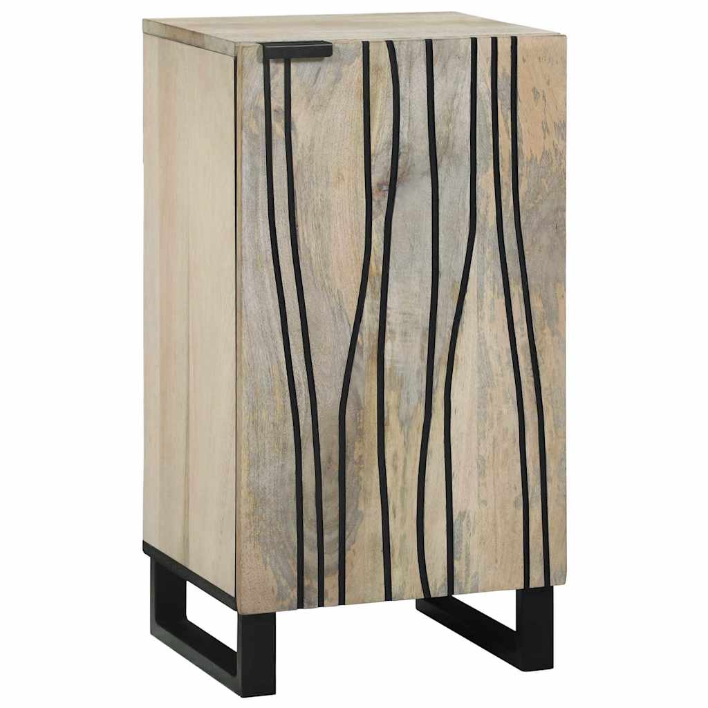Sideboard Bianco 40 x 33 x 75 cm legno massello di mango