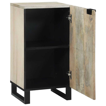 Sideboard Bianco 40 x 33 x 75 cm legno massello di mango