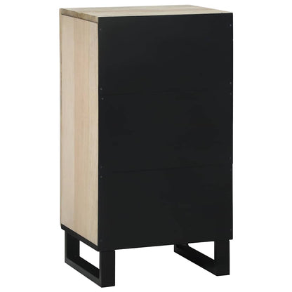 Sideboard Bianco 40 x 33 x 75 cm legno massello di mango