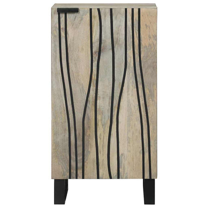 Sideboard Bianco 40 x 33 x 75 cm legno massello di mango