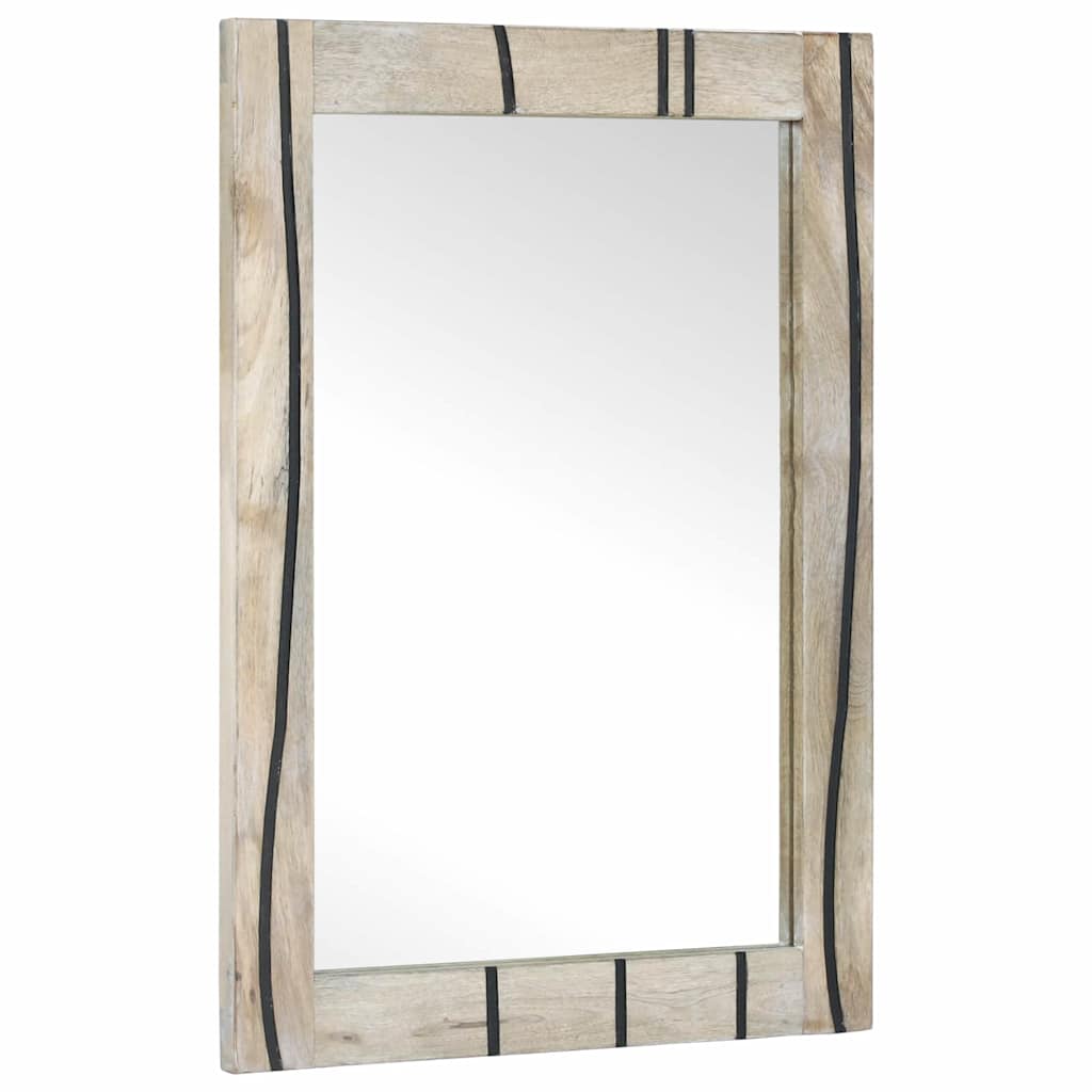 Specchio da bagno con specchio Marrone 70 x 50 x 2,5 cm