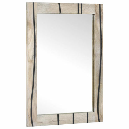 Specchio da bagno con specchio Marrone 70 x 50 x 2,5 cm