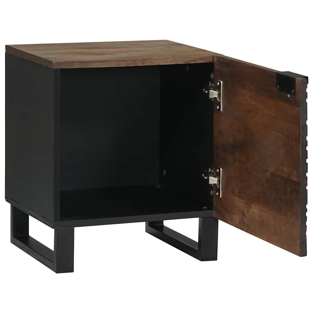 Armadio da Notte Noce 40 x 33 x 46 cm Legno massello di acacia