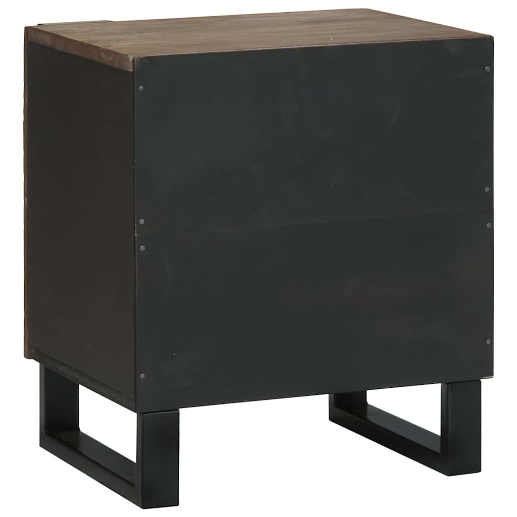 Armadio da Notte Noce 40 x 33 x 46 cm Legno massello di acacia