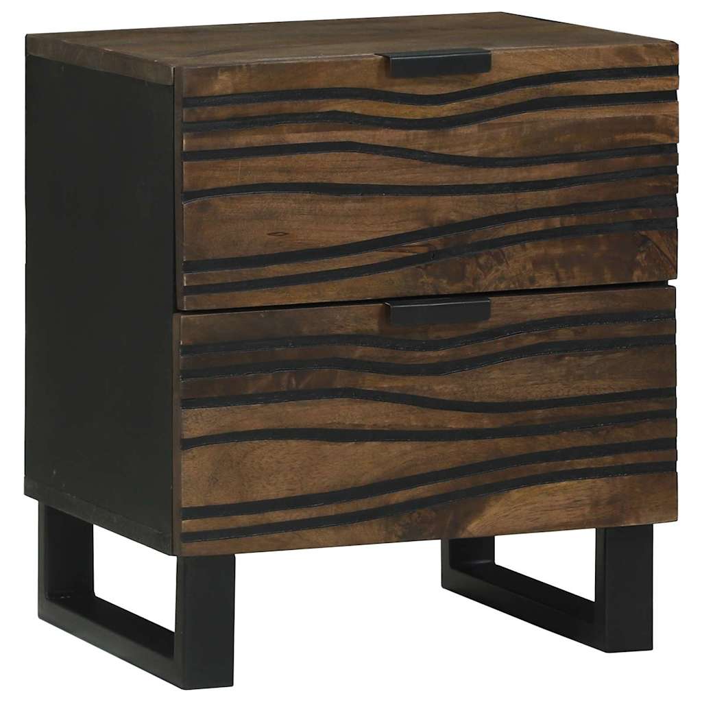Armadio da Notte Noce 40 x 33 x 46 cm Legno massello di acacia