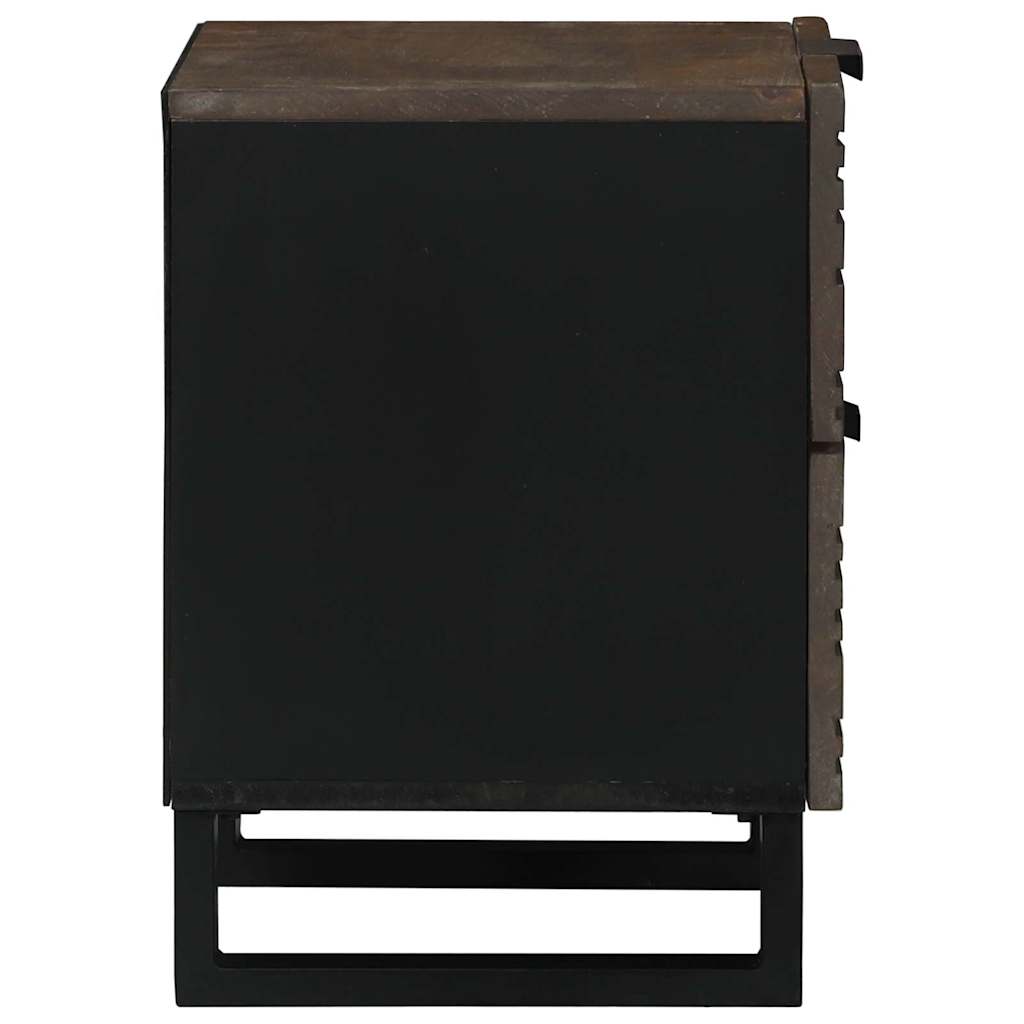Armadio da Notte Noce 40 x 33 x 46 cm Legno massello di acacia