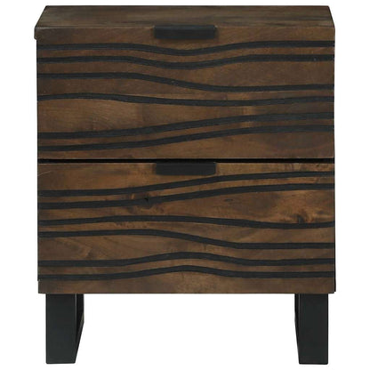 Armadio da Notte con cassetto 2 pcs Noce 40 x 33 x 46 cm