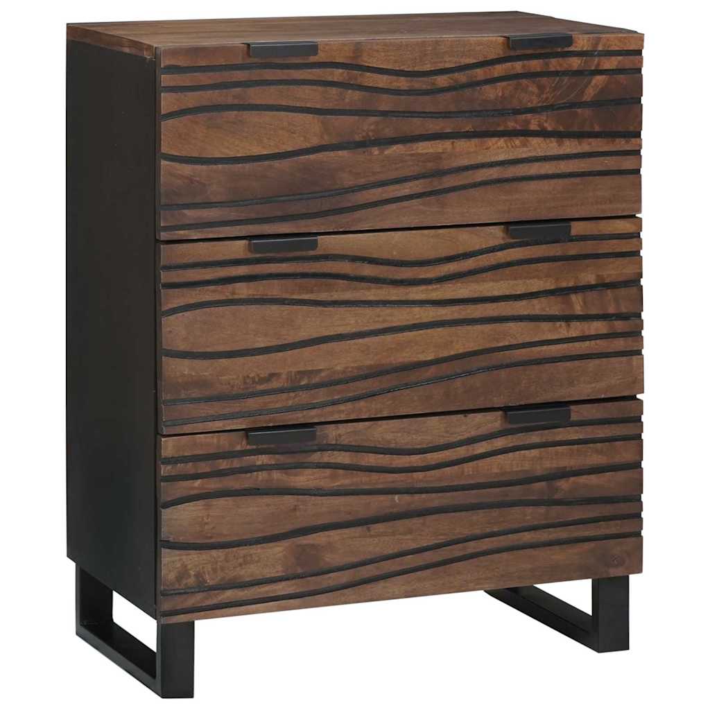 Credenza Marrone 60 x 33.5 x 75 cm Legno massello di mango