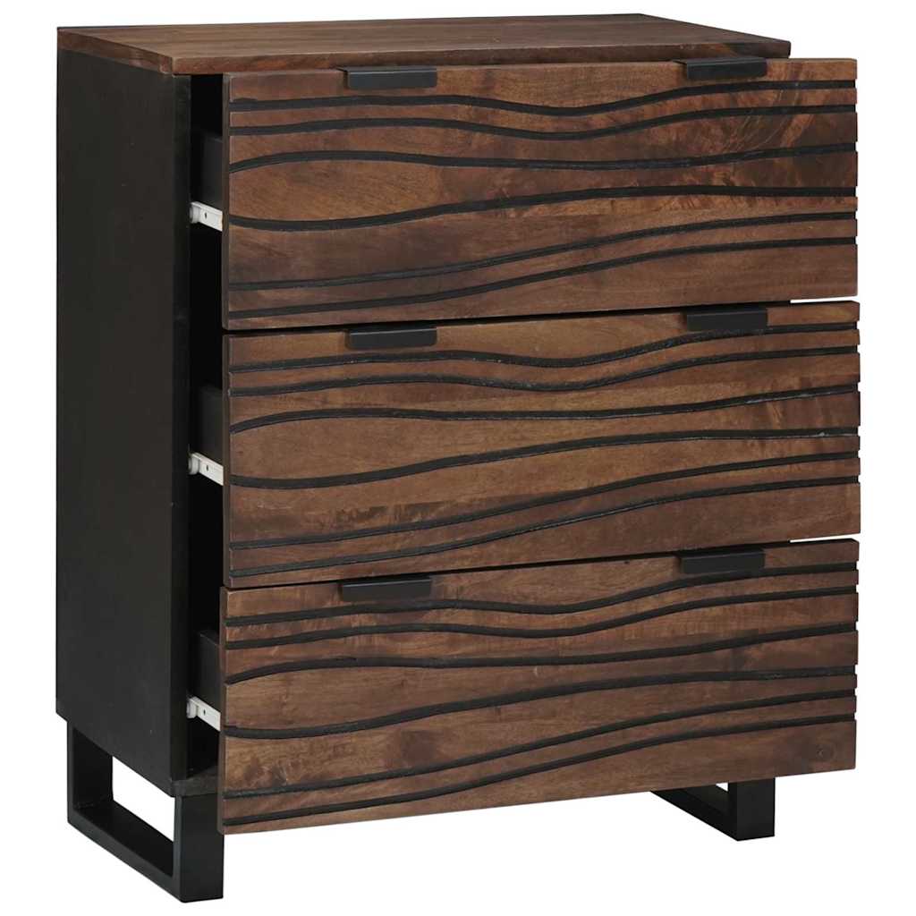 Credenza Marrone 60 x 33.5 x 75 cm Legno massello di mango