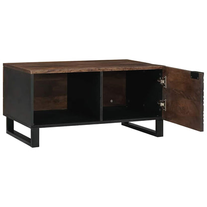 Tavolino da salotto Marrone e Nero 80 x 50 x 40 cm