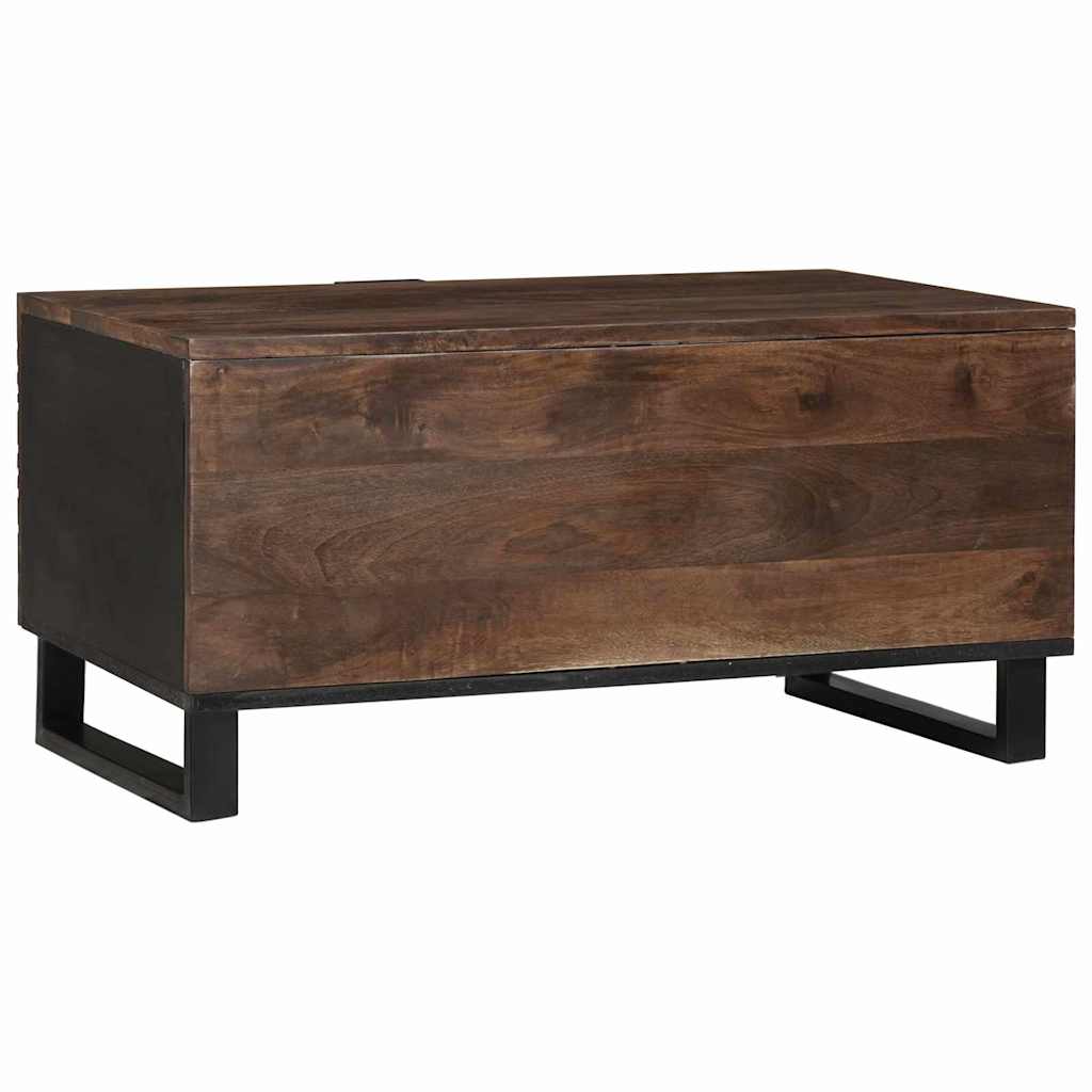 Tavolino da salotto Marrone e Nero 80 x 50 x 40 cm