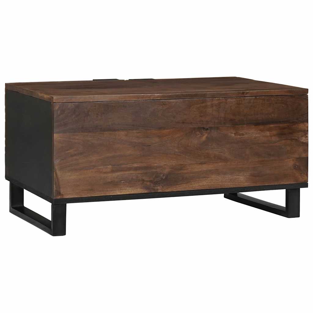 Tavolino da salotto Marrone e Nero 80 x 50 x 40 cm
