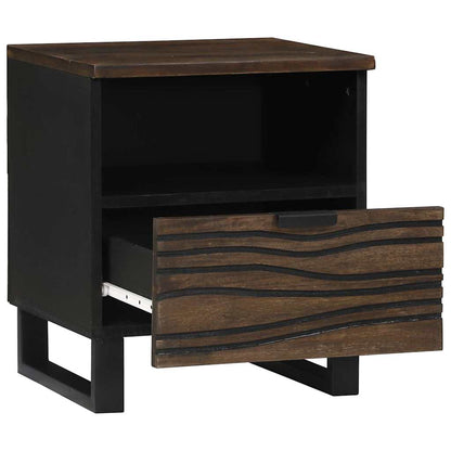 Armadio da Notte Noce 40 x 33 x 46 cm Legno massello di acacia