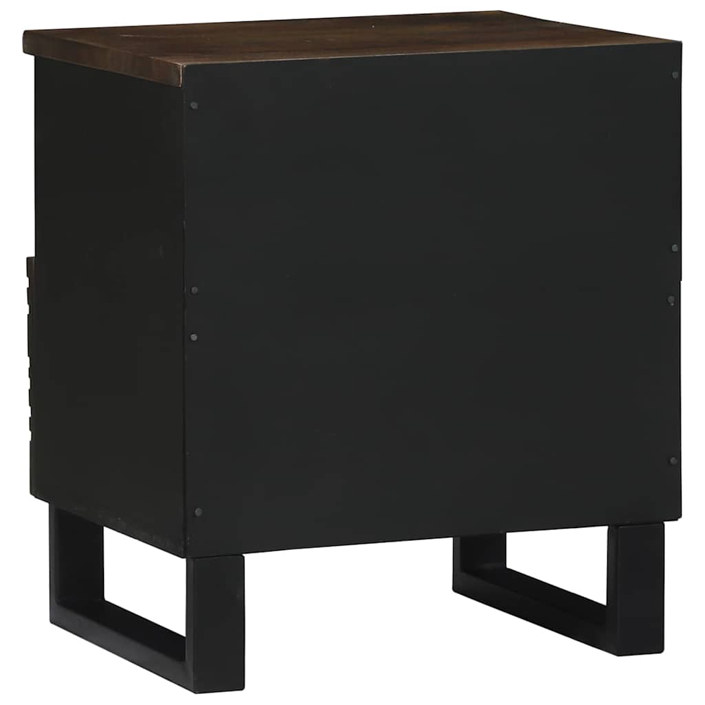 Armadio da Notte Noce 40 x 33 x 46 cm Legno massello di acacia