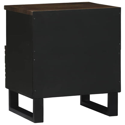 Armadio da Notte Noce 40 x 33 x 46 cm Legno massello di acacia
