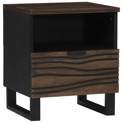 Armadio da Notte con cassetto 2 pcs Noce 40 x 33 x 46 cm