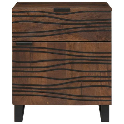 Armadio da Notte Noce 50 x 33 x 60 cm Legno massello di acacia