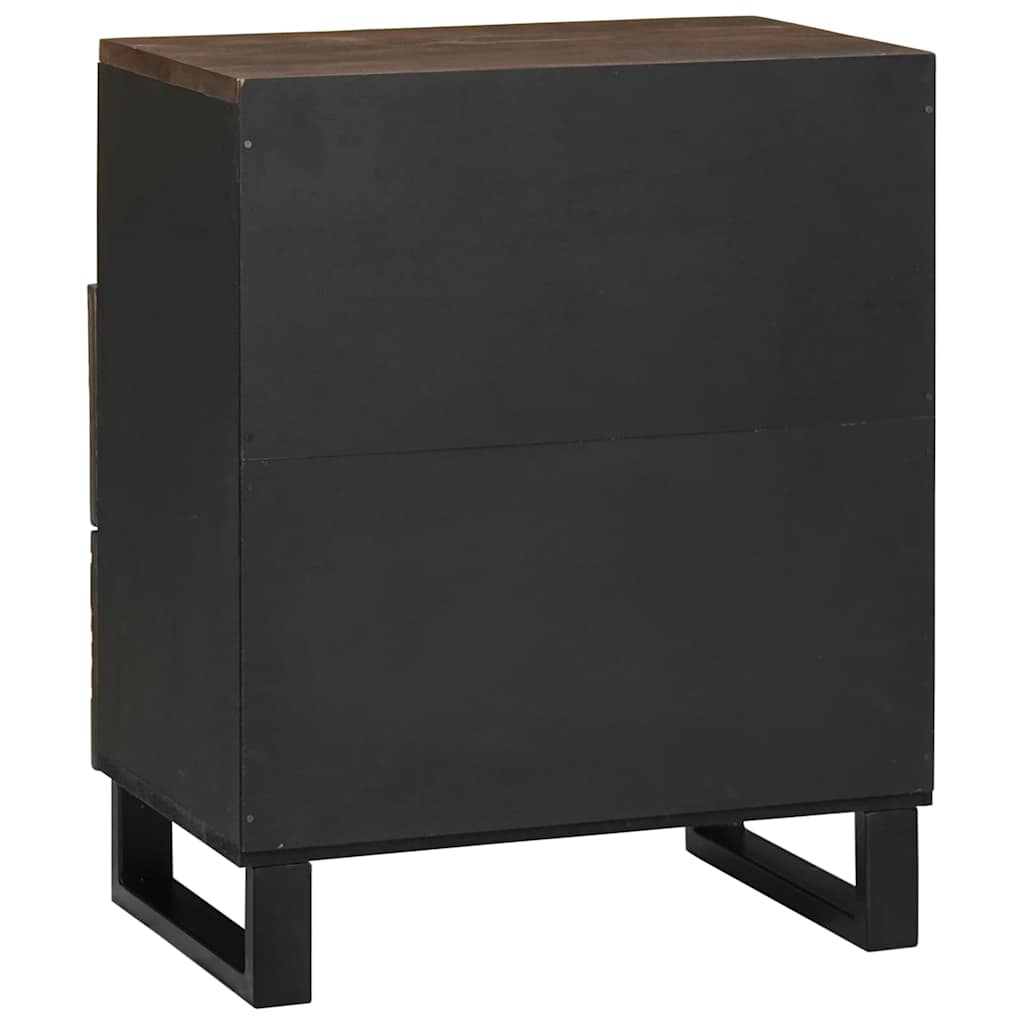 Armadio da Notte Noce 50 x 33 x 62 cm Legno massello di acacia