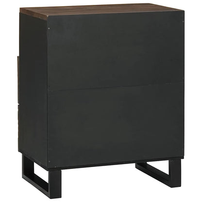 Armadio da Notte Noce 50 x 33 x 62 cm Legno massello di acacia