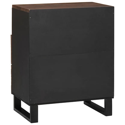 Armadio da Notte Noce 50 x 33 x 62 cm Legno massello di acacia