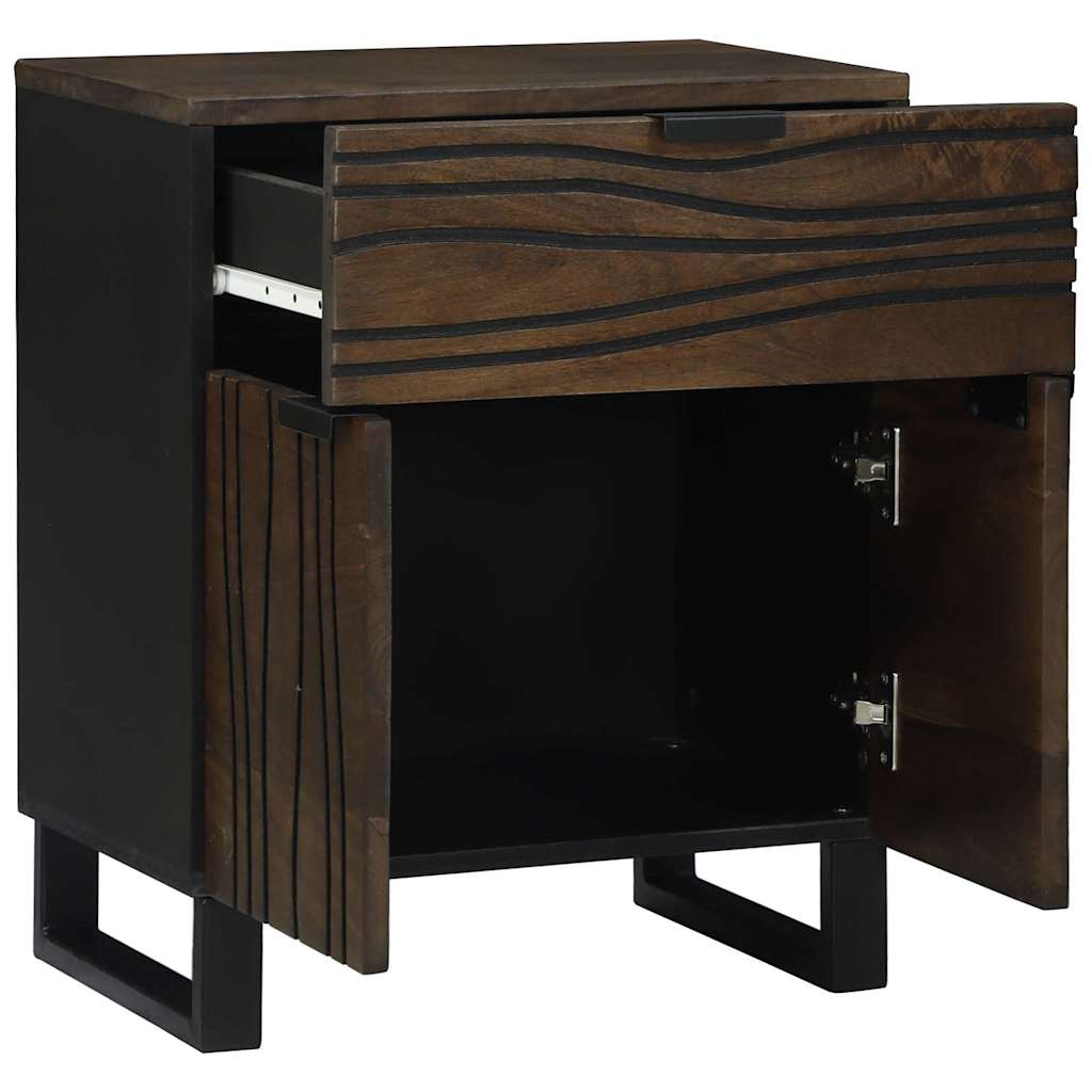 Armadio da Notte Noce 50 x 33 x 60 cm Legno massello di acacia