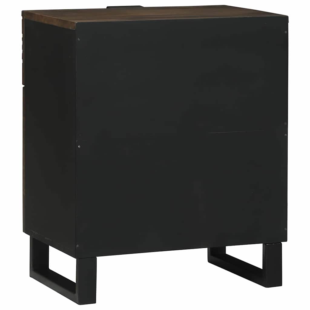 Armadio da Notte Noce 50 x 33 x 60 cm Legno massello di acacia