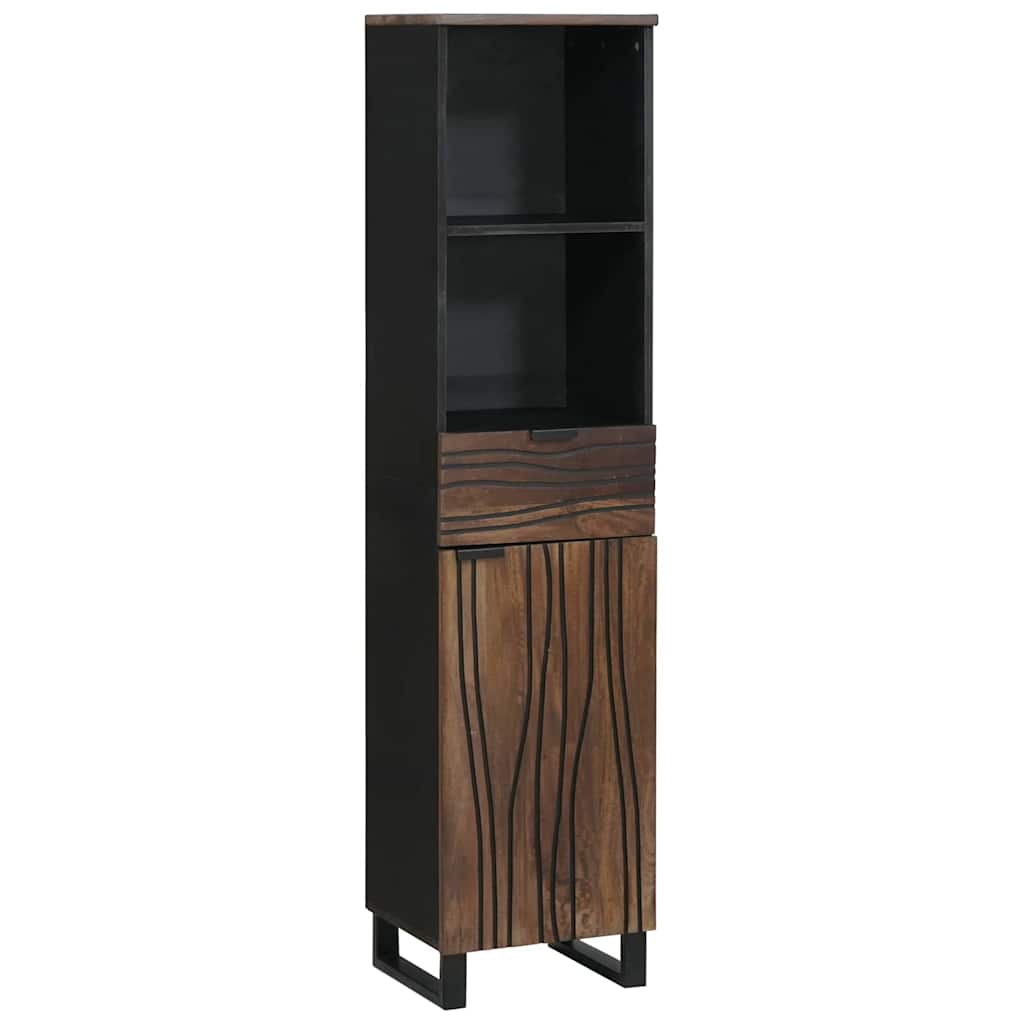 Armadio per Lavabo da Bagno con porta Noce 38 x 33 x 160 cm