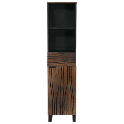 Armadio per Lavabo da Bagno con porta Noce 38 x 33 x 160 cm