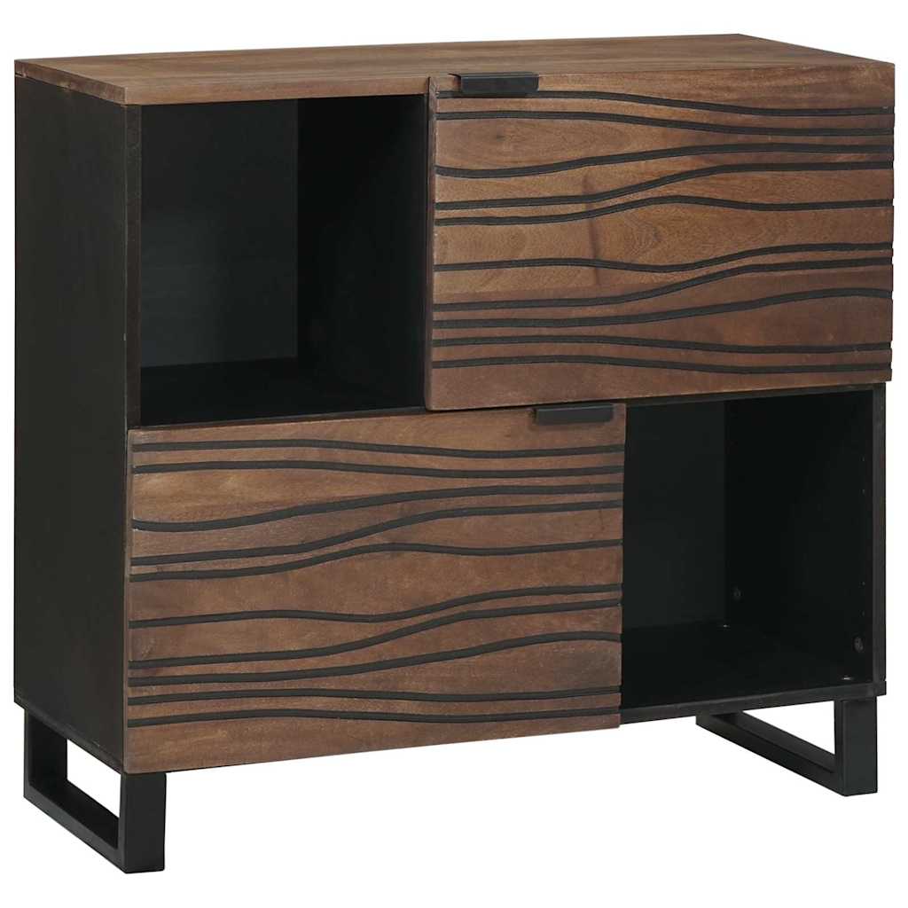 Credenza Marrone 80 x 33 x 75 cm legno massello di mango