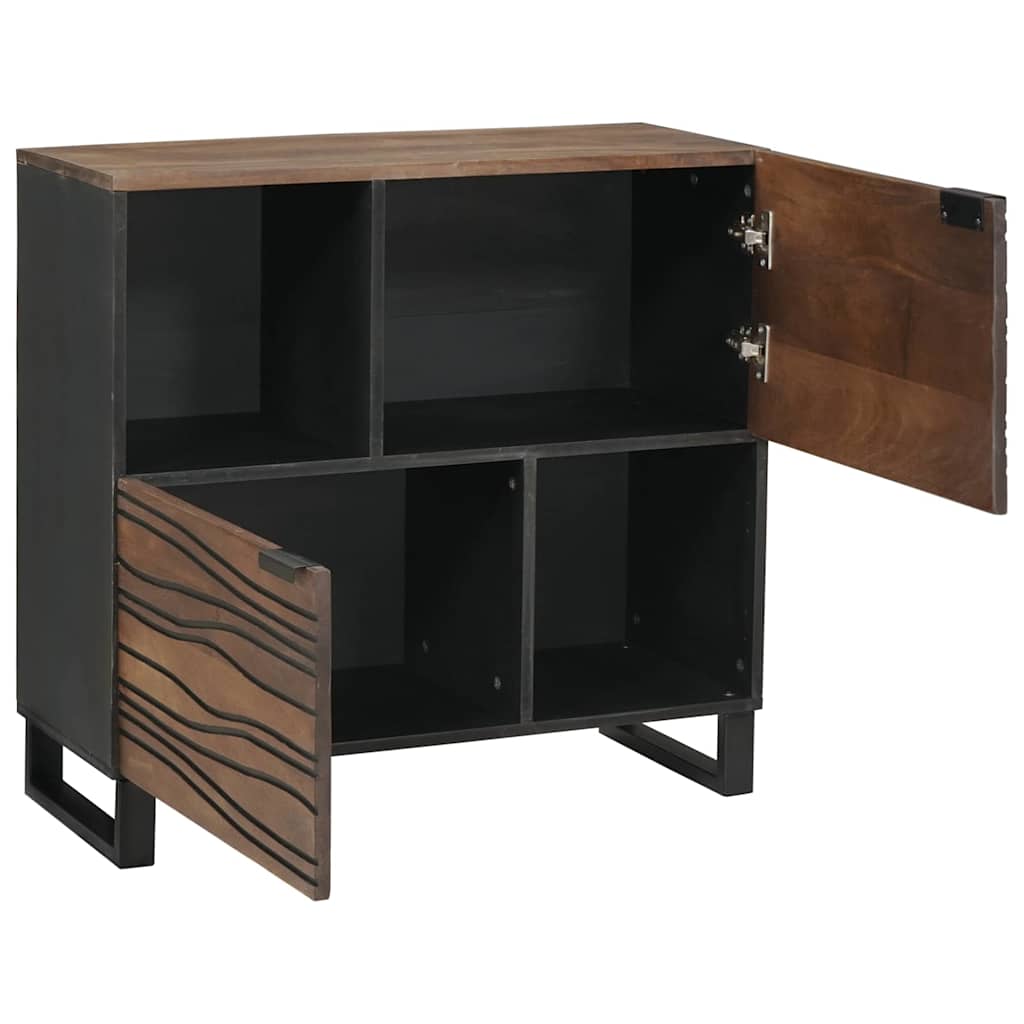 Credenza Marrone 80 x 33 x 75 cm legno massello di mango