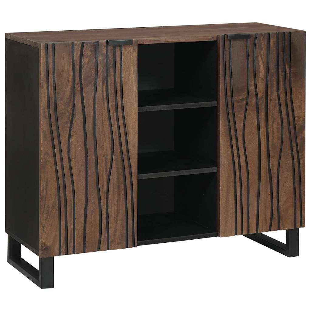 Sideboard Marrone 90 x 33 x 75 cm legno massello di mango