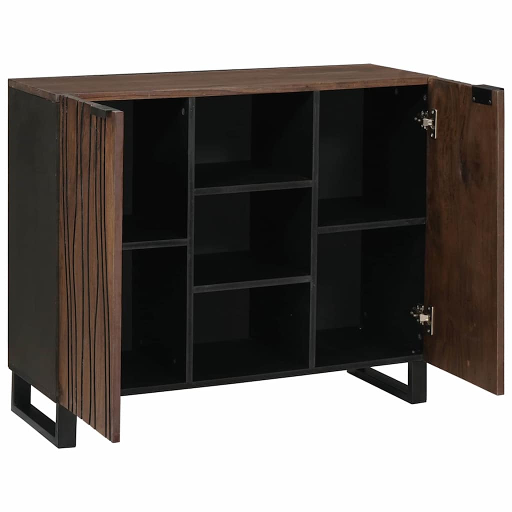 Sideboard Marrone 90 x 33 x 75 cm legno massello di mango