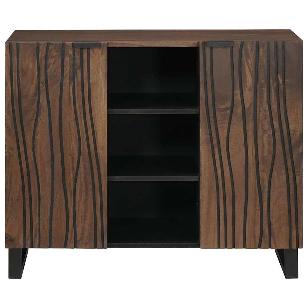 Sideboard Marrone 90 x 33 x 75 cm legno massello di mango