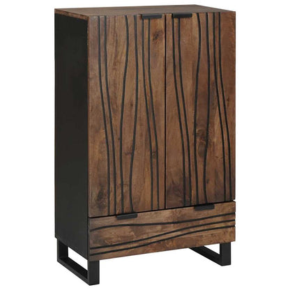 Highboard Marrone 60 x 33 x 100 cm legno massello di mango