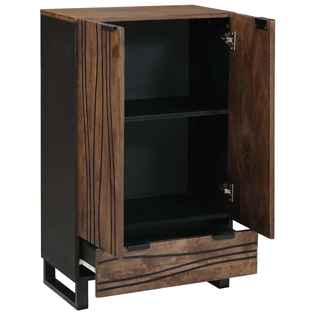 Highboard Marrone 60 x 33 x 100 cm legno massello di mango