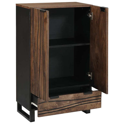 Highboard Marrone 60 x 33 x 100 cm legno massello di mango