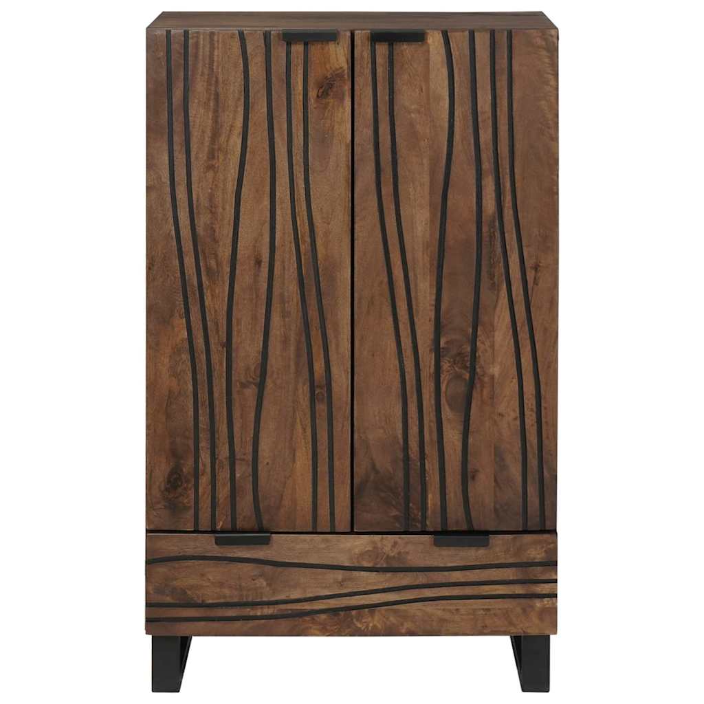 Highboard Marrone 60 x 33 x 100 cm legno massello di mango