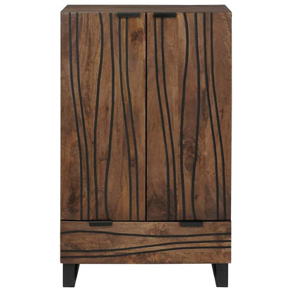 Highboard Marrone 60 x 33 x 100 cm legno massello di mango