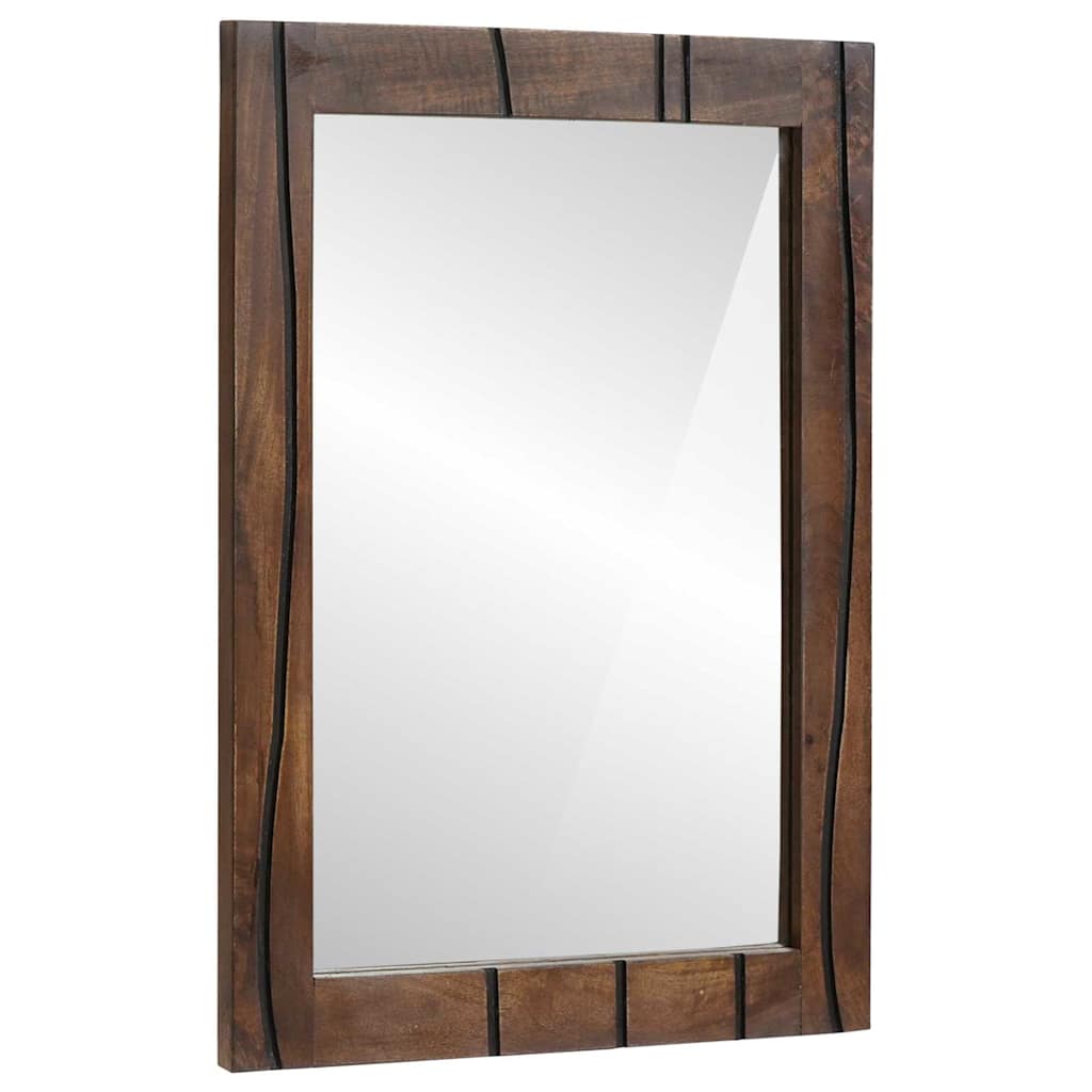 Specchio da bagno Montaggio a parete Marrone 70 x 50 x 2,5 cm