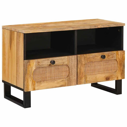 Mobile TV Marrone 70 x 33 x 46 cm Legno di mango massello