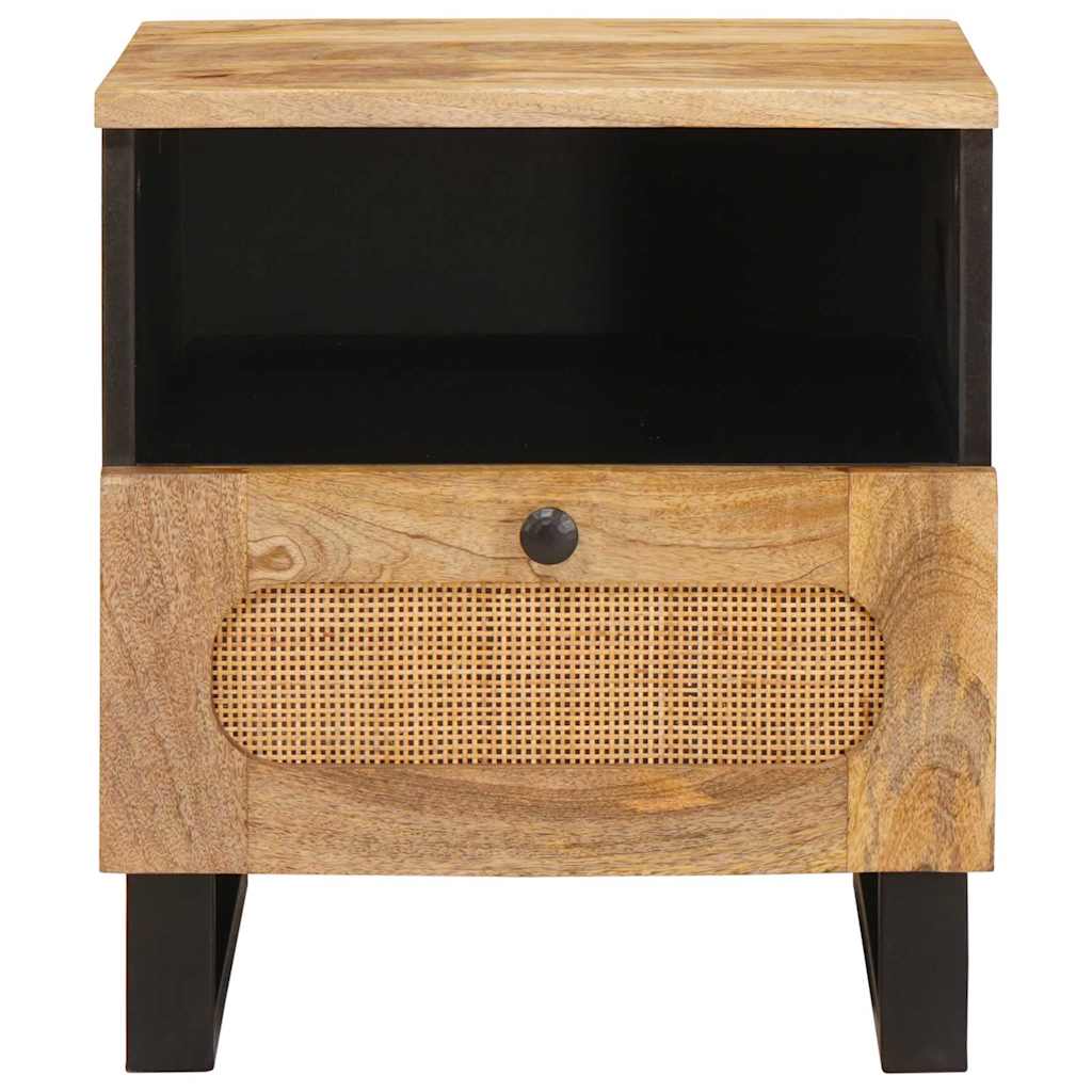 Armadio da Notte con cassetto 2 pcs Naturale 40 x 33 x 46 cm
