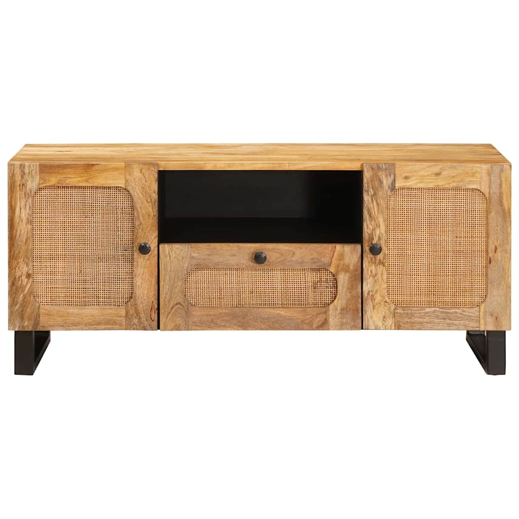 Mobile TV Marrone 105 x 33 x 46 cm Legno di mango massello