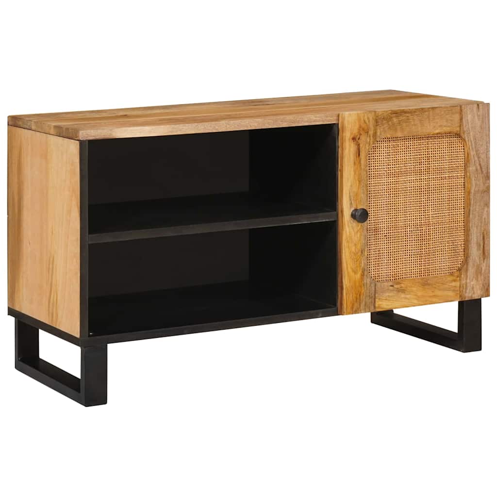 Mobile TV Marrone 80 x 33 x 46 cm Legno di mango massello