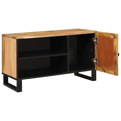Mobile TV Marrone 80 x 33 x 46 cm Legno di mango massello