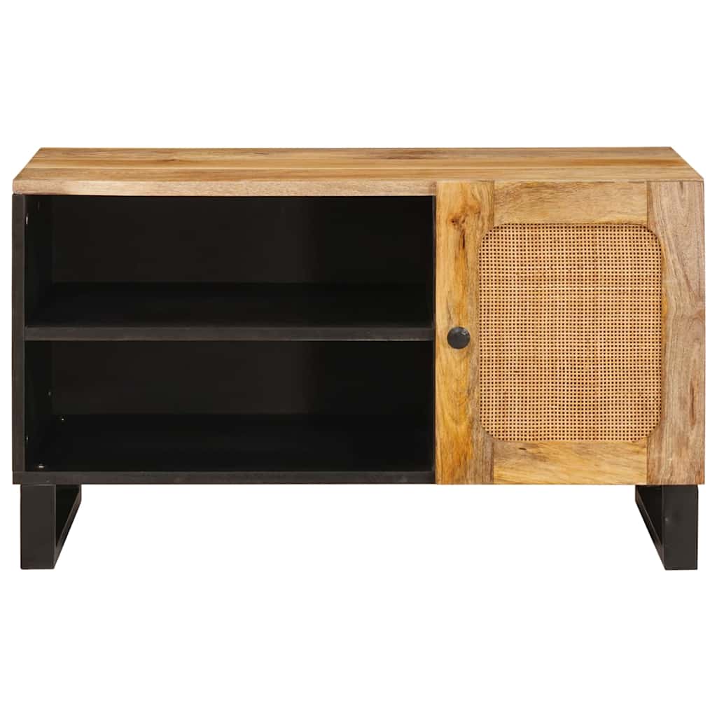 Mobile TV Marrone 80 x 33 x 46 cm Legno di mango massello