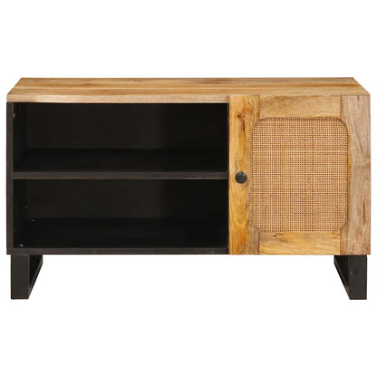 Mobile TV Marrone 80 x 33 x 46 cm Legno di mango massello