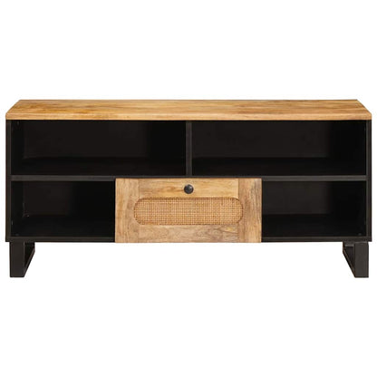 Mobile TV Marrone 100 x 33 x 46 cm Legno di mango massello
